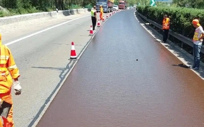 Slurry seal construction process